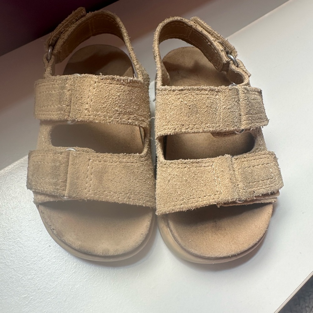 Zara Leather Sandal with Velcro Straps